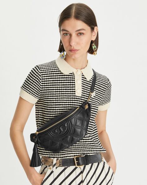 COD]New Tory Burch T Monogram Jacquard Double-Zip Mini Bag !! popular  fashion bags shoulder bag shoulder bag