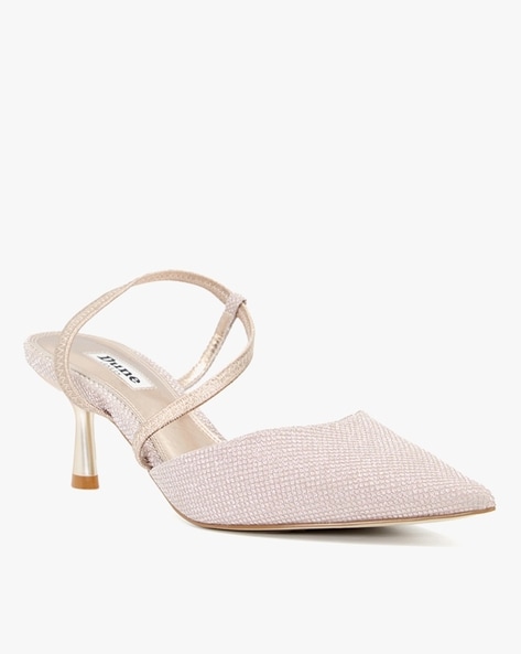 Buy Pink Heeled Sandals for Women by Dune London Online Ajio