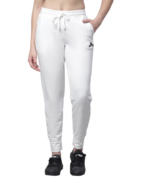 White best sale fitted joggers