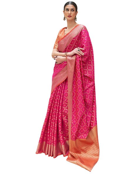 Buy Red Sarees for Women by Anjaneya Sarees Online | Ajio.com