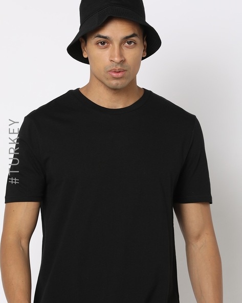 Mavi Men's Basic Crew Neck T-Shirt In Black