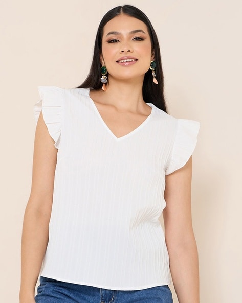 Buy White Tops for Women by Styli Online