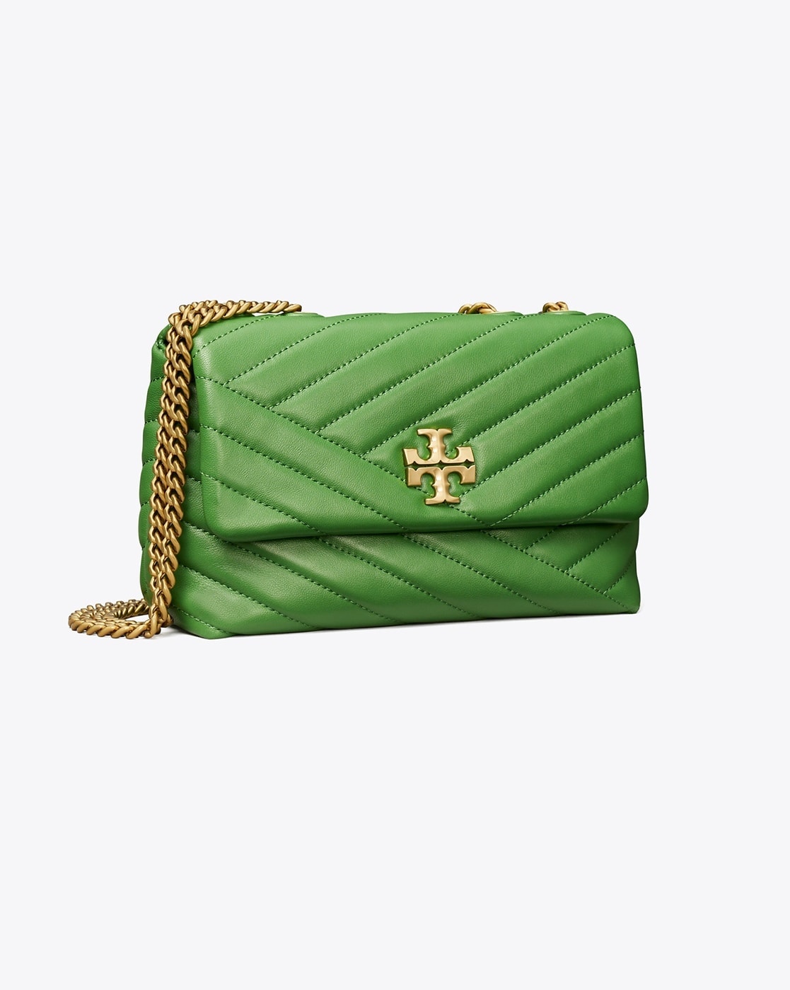 Buy Tory Burch Kira Chevron Small Convertible Shoulder Bag | Green