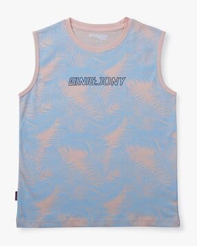 gini & jony Tropical Print Vests with Logo-picture-27