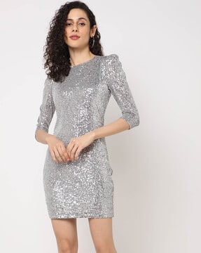Buy Silver Dresses for Women by Fig Online