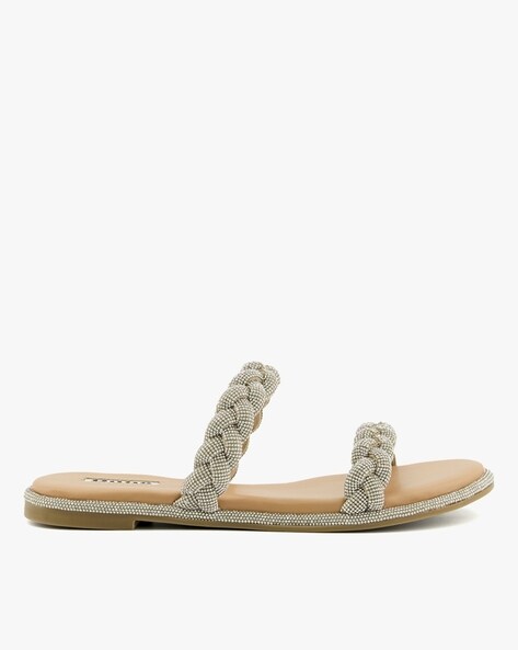 Ancient Greek Sandals Polytimi Crystal Sandal in Silver | REVOLVE