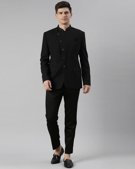 Mens Classic Black Jodhpuri Suit Grooms Wedding Jacket Evening Blazer Coat  Pants | eBay