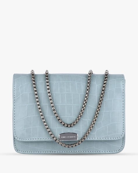 Lino Perros Croc-Embossed Sling Bag
