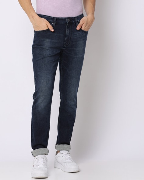 Buy Navy Blue Jeans for Men by DNMX Online