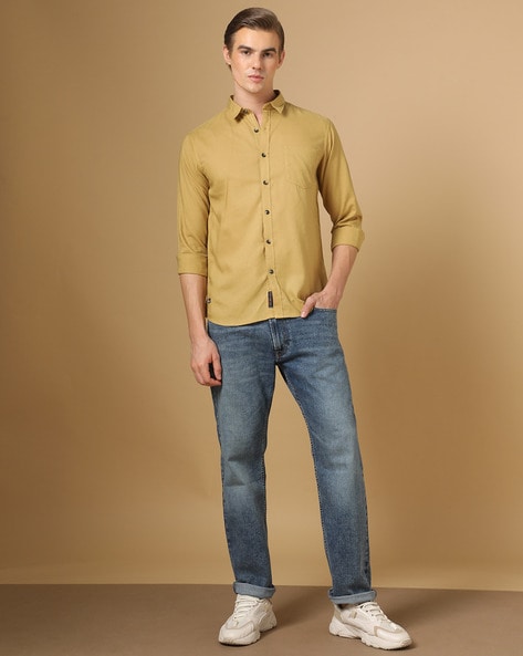 Buy Mustard Yellow Shirts for Men by SIN Online Ajio