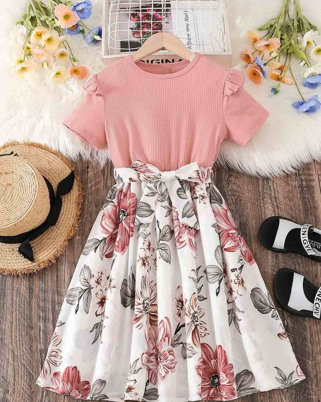 Peach best sale colour frocks