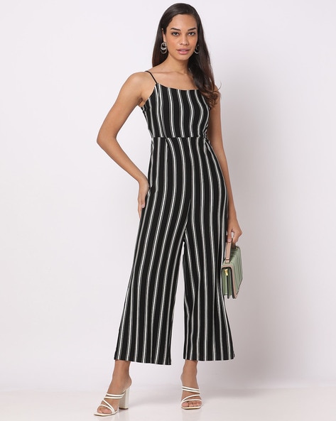 Striped Strappy Jumpsuit
