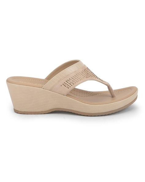 Buy Beige Flat Sandals for Women by LIBERTY Online | Ajio.com