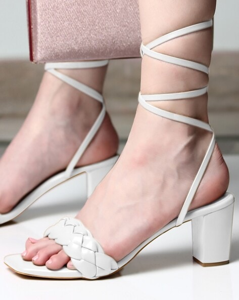 White Lace Up Flatform Espadrille Sandal | PrettyLittleThing