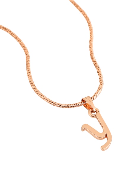 Rose Gold Initial Necklaces - MYKA