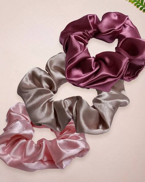 Fabula Pack of 3 Volumizer Elasticated Hair Scrunchies HRO55-56-57_AJR2