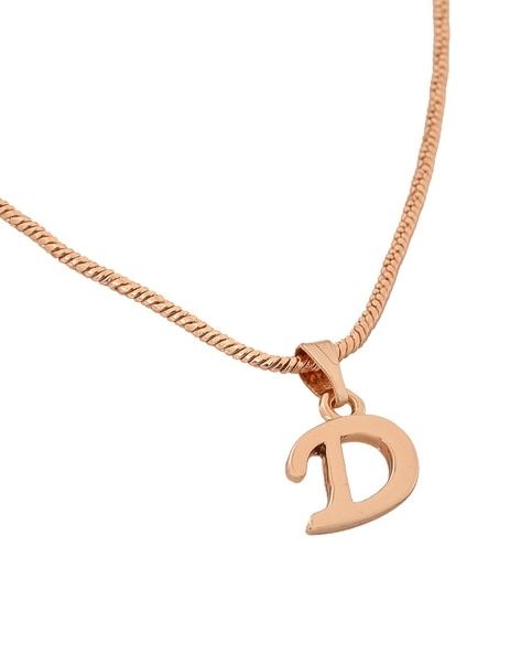 Duo Jewellery - Rose Gold Initial Necklace