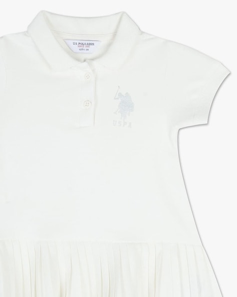 Girls white hot sale polo dress