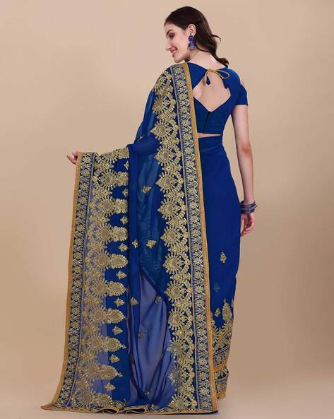 Buy Blue Sarees for Women by VAIDEHI FASHION Online