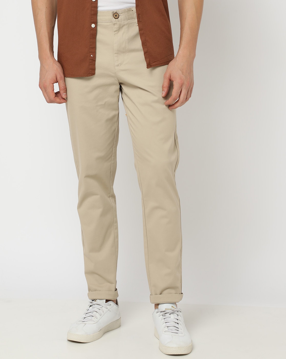 Meyer Bonn Constant Color Cotton Flat-Front Pants Stone Beige | Jan Rozing  Men's Fashion