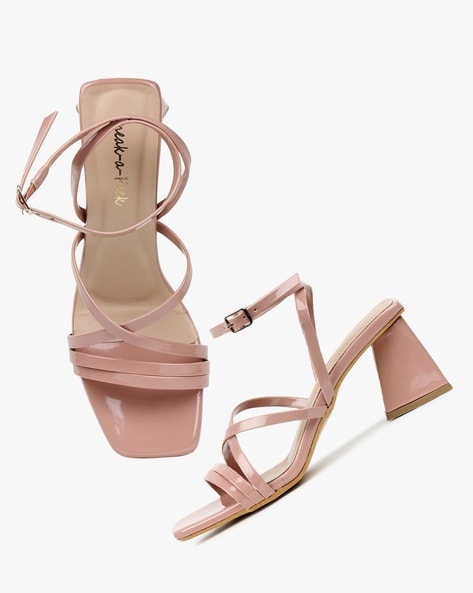 Nude block heel sandals new arrivals