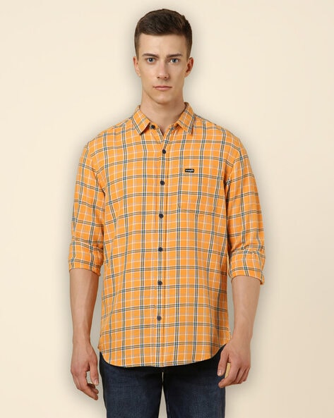 wrangler orange shirt