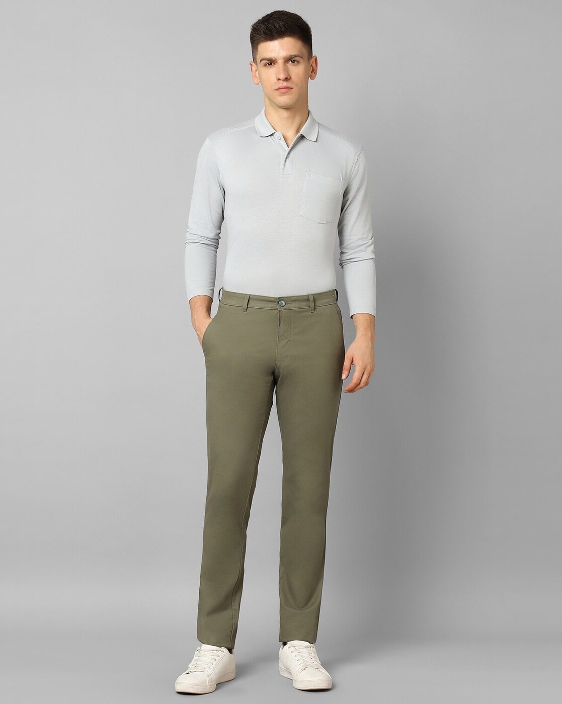 50% OFF on Louis Philippe Sport Men Slim Fit Chinos Trousers on Myntra