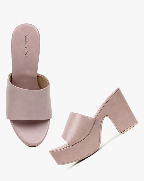 Nude discount platform mules