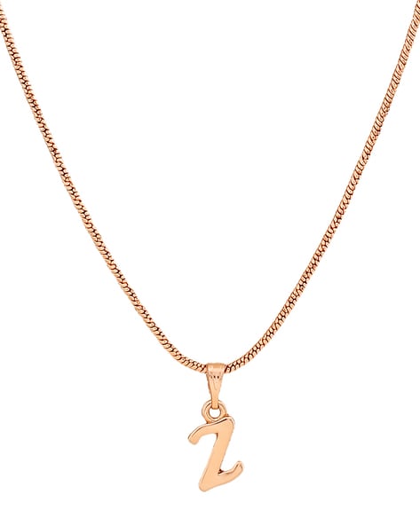 Royal Chain 14K Mini Initial Z Necklace RCZ13324-18 | Parris Jewelers |  Hattiesburg, MS