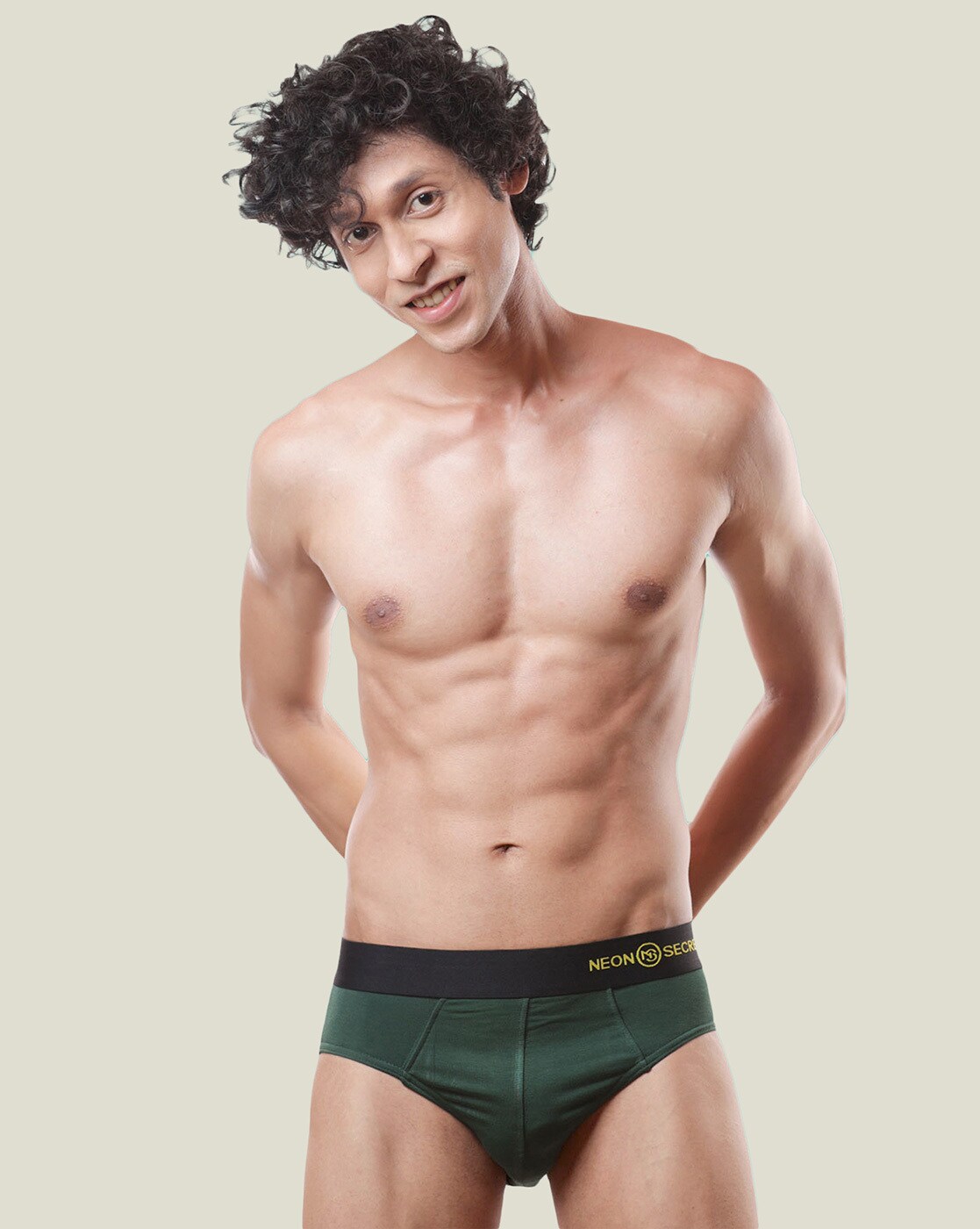 Buy Green Briefs for Men by Neonsecret Online