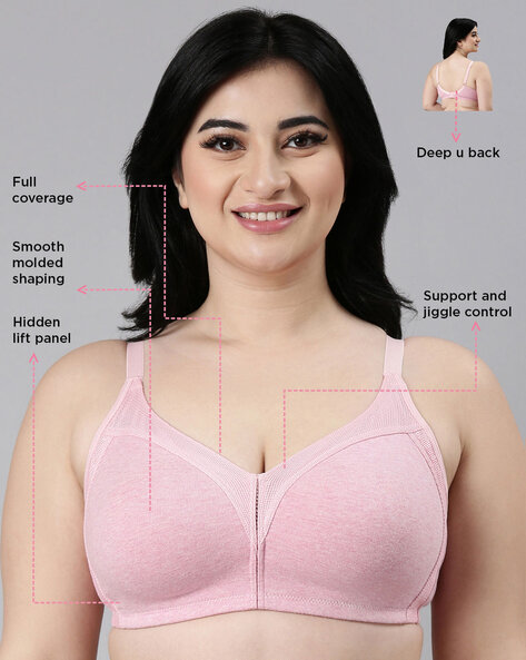 Buy EVERYDAY WEAR FULL COVERAGE LACE PINK BRA for Women Online in India