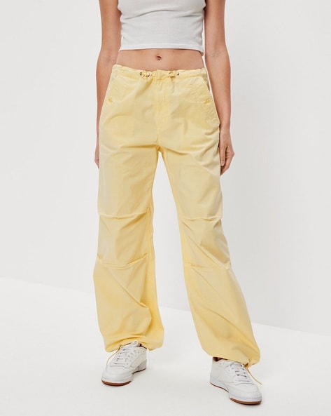 Buy Yellow Trousers  Pants for Women by American Eagle Outfitters Online   Ajiocom