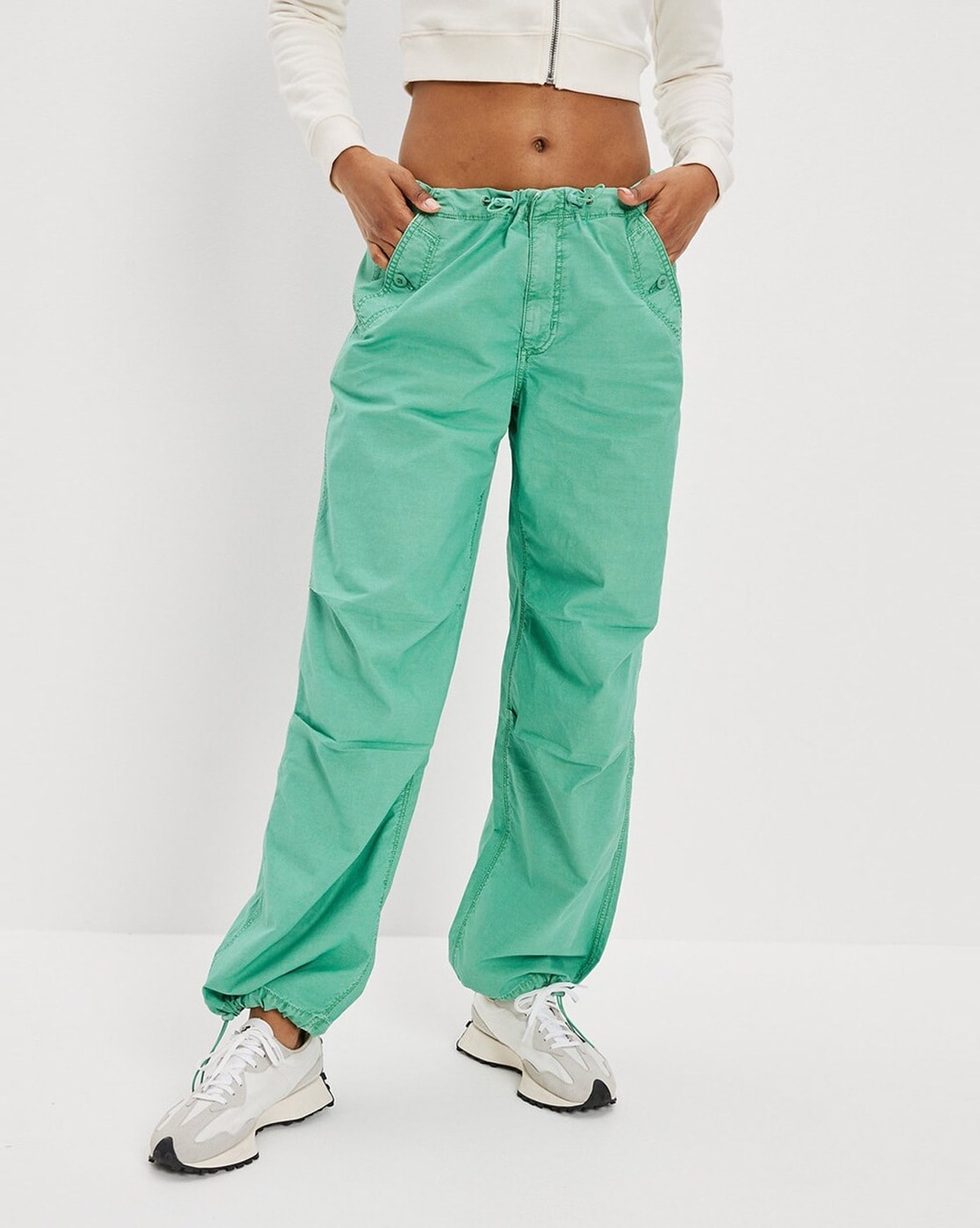 American Eagle Outfitters Jogger Fit Women Green Jeans - Buy American Eagle  Outfitters Jogger Fit Women Green Jeans Online at Best Prices in India