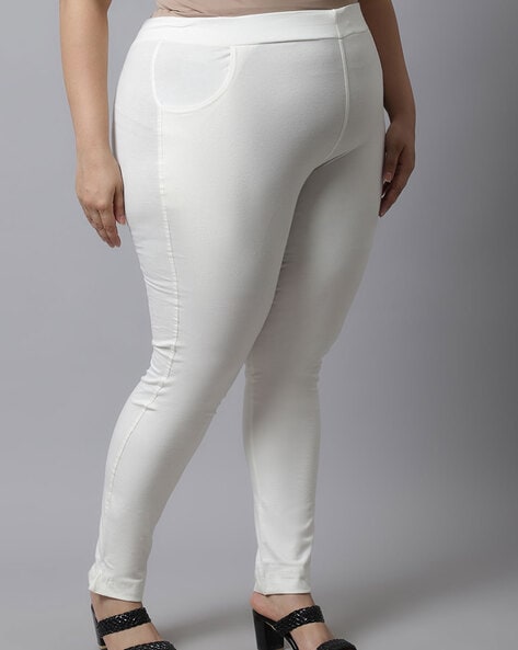 Buy White Pants for Women by DeMoza Online | Ajio.com