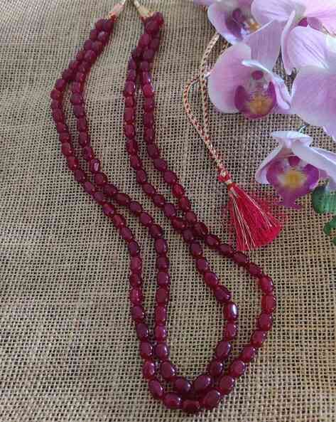 Ruby beads jewellery online on sale shopping