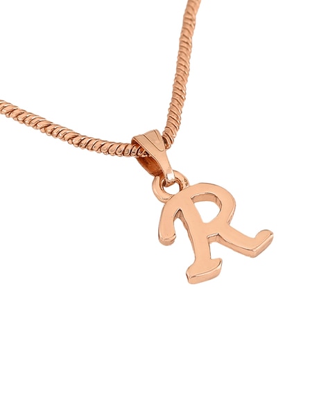 Necklace Identity Letter R Gold