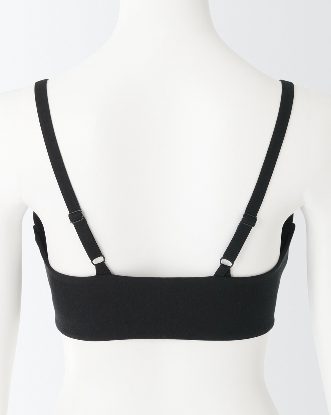 Muji Wire-free Mold Bra without Hooks Black Color From Japan Free Shipping  