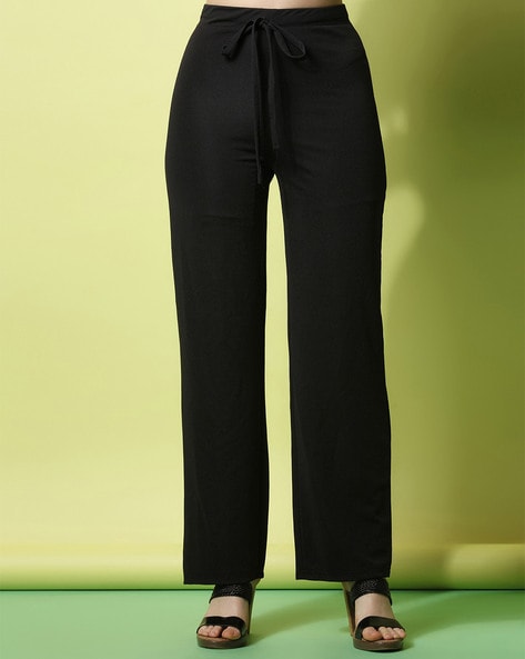 Buy Black Trousers & Pants for Women by SELVIA Online