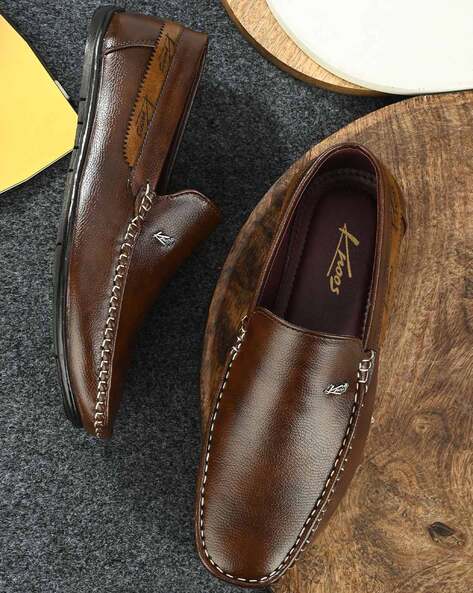 Slip-On Round-Toe Loafers