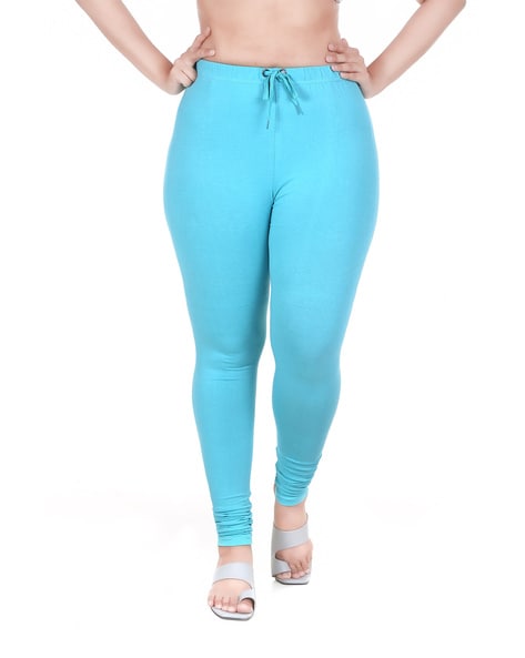  Turquoise Leggings for Women Mid Waisted Pants with