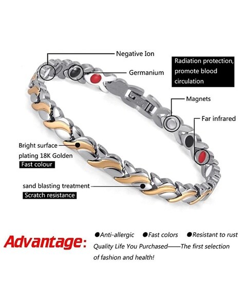 Magnetic Health Bracelet Energy Care Therapy Pain Arthritis Jewelry  Germanium | eBay