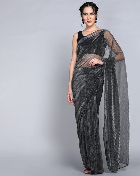 Buy Stylish Black Georgette Saree Online In India | Me99