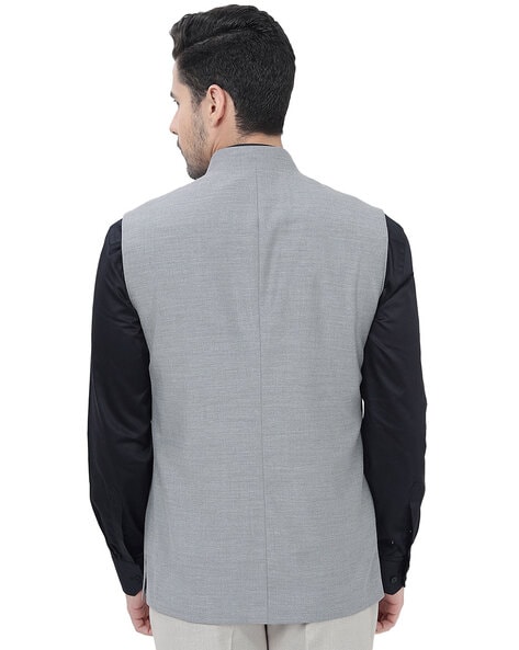 Textured Nehru Jacket for Men, Modi Jacket for Men, Nehru Jacket for  Festival | eBay