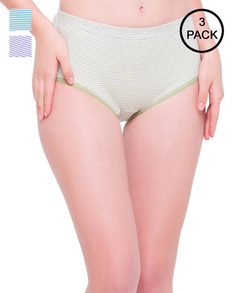 Buy Trylo Rucha Nxt - Multi-Color Mid Waist Hipster Briefs (Pack