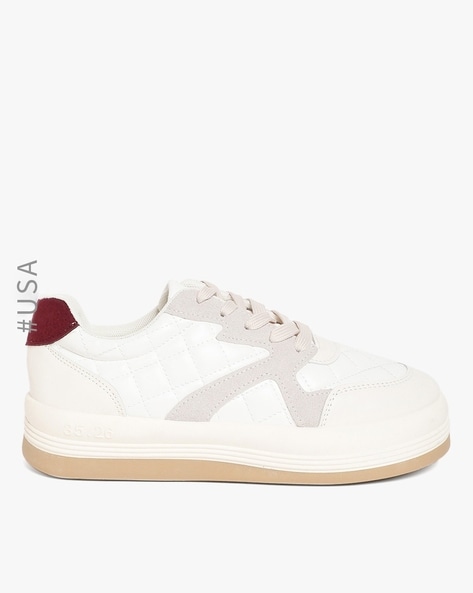 Buy Off-White Sneakers for Women by Wknd Online | Ajio.com