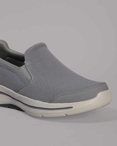 Skechers Women's Go Walk 5-True Sneaker, Grey/Light Blue, 6.5 M US -  Walmart.com