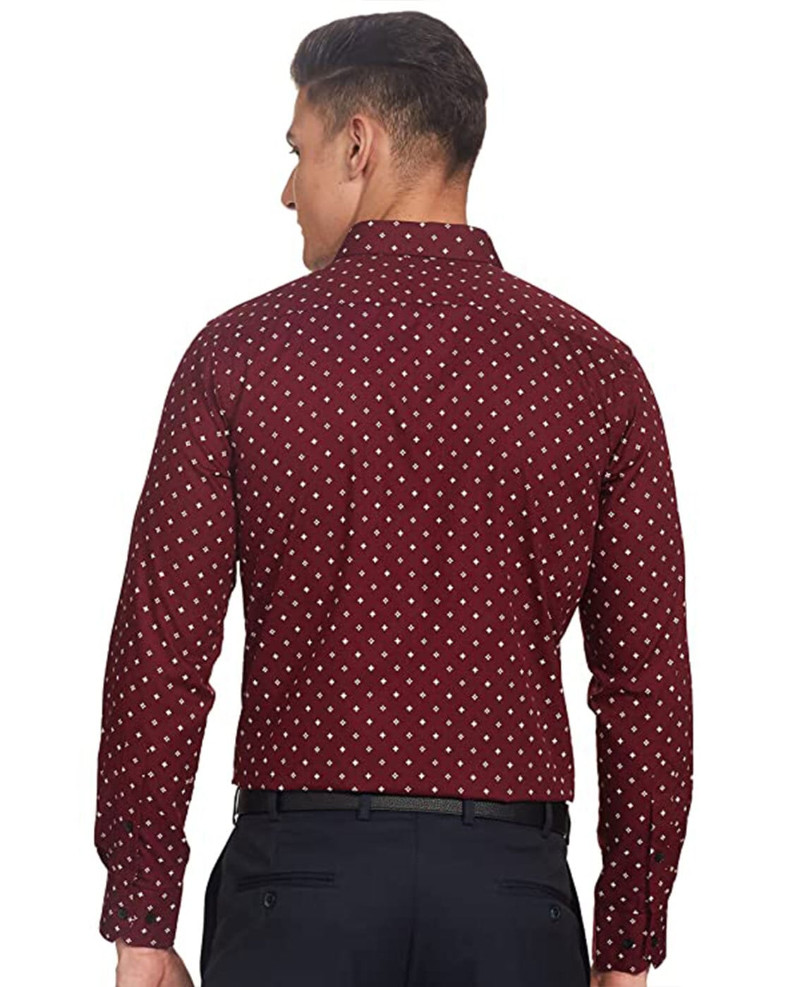 Maroon polka cheap dot shirt