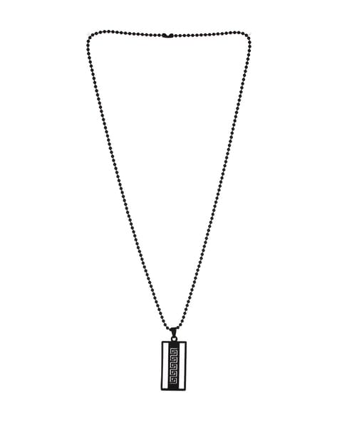 Black Bar Necklace – RoseGold & Black Pty Ltd, Black Necklace Chain -  valleyresorts.co.uk