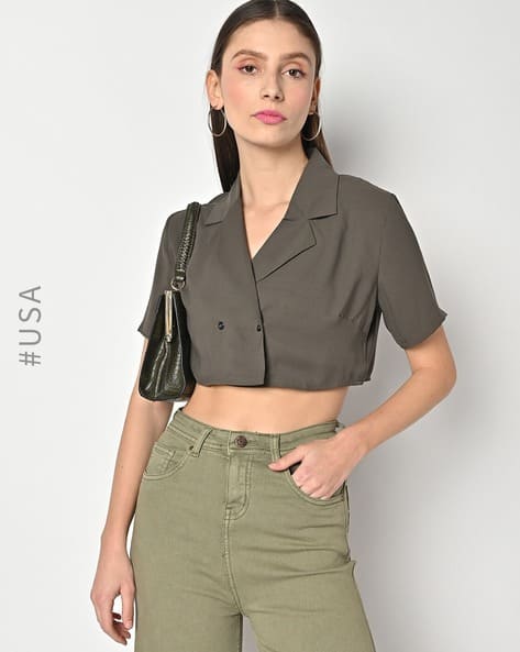 Crop Jacket Cropped Blazer Vest Cropped Trench Coat For Women