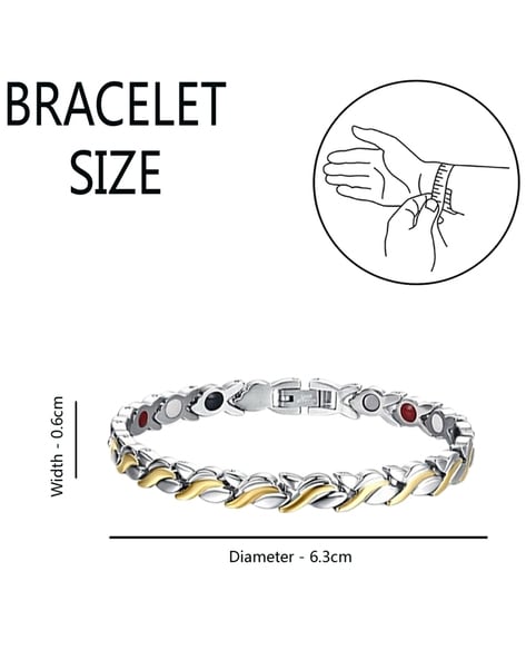 Buy SB HERBAL JAPAN Bio Magnetic Therapy golden Double Ton Titanium Energy  Health Metal Bracelet For Men & women 1 pc Online at Low Prices in India -  Amazon.in
